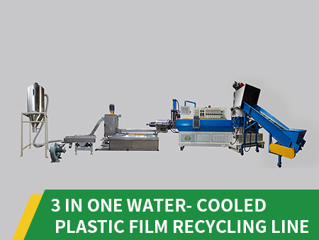 3 In One Water- Cooled Plastic Film Recycling Line
